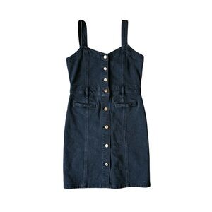 GAP Button-Front Denim Mini Dress
